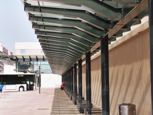 Préau – Ossature métallique – Gare routière de Toulon